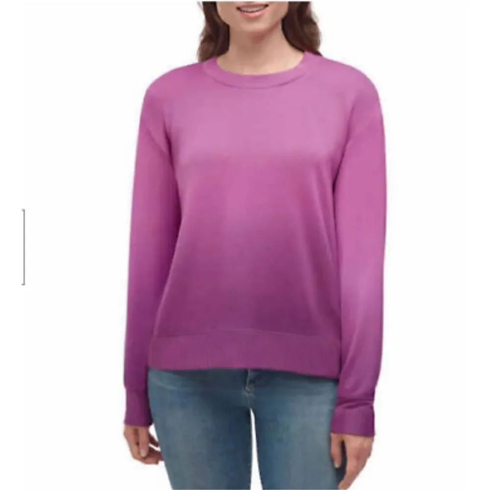 Splendid Purple Ombre Fleece Top   Sz. Lg